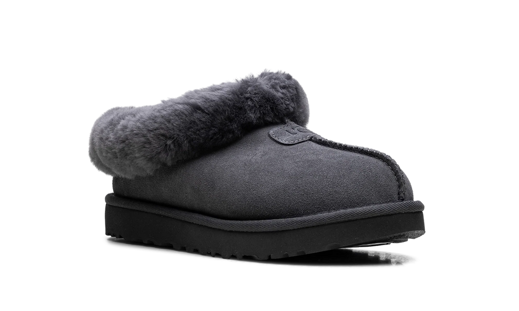 Tazzette Genuine Shearling Collar Slipper WMNS "Obsidian" 1134810 OBS