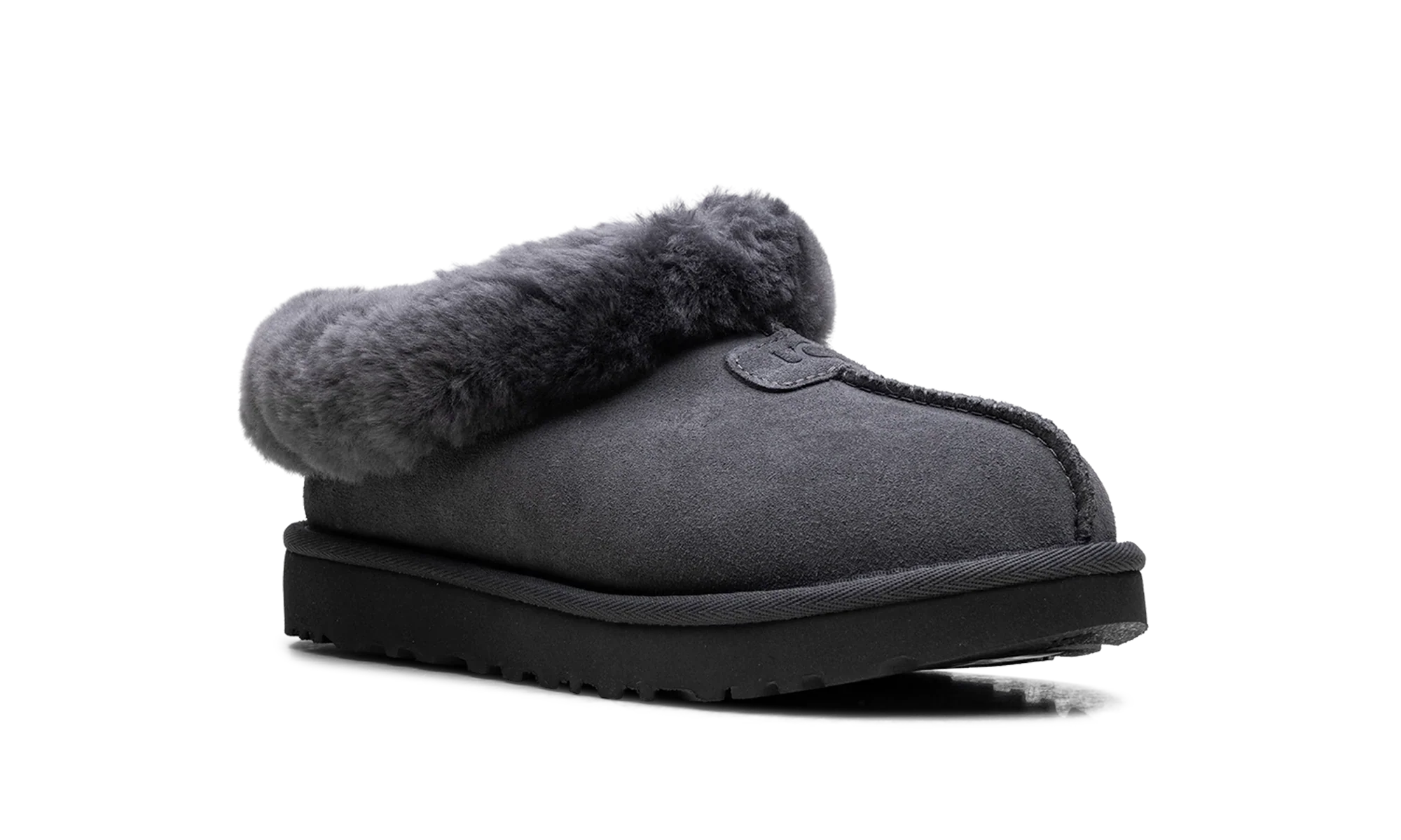 Tazzette Genuine Shearling Collar Slipper WMNS "Obsidian" 1134810 OBS