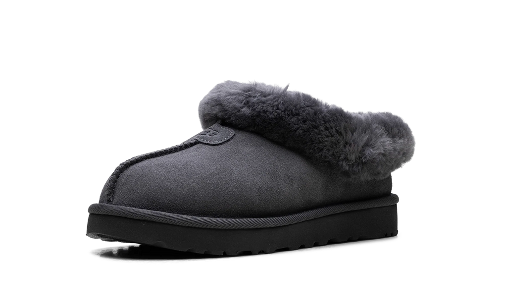 Tazzette Genuine Shearling Collar Slipper WMNS "Obsidian" 1134810 OBS