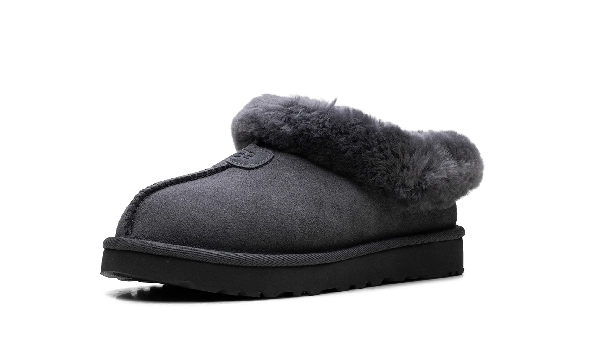Tazzette Genuine Shearling Collar Slipper WMNS "Obsidian" 1134810 OBS