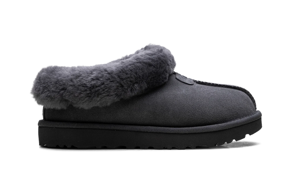 Tazzette Genuine Shearling Collar Slipper WMNS "Obsidian" 1134810 OBS