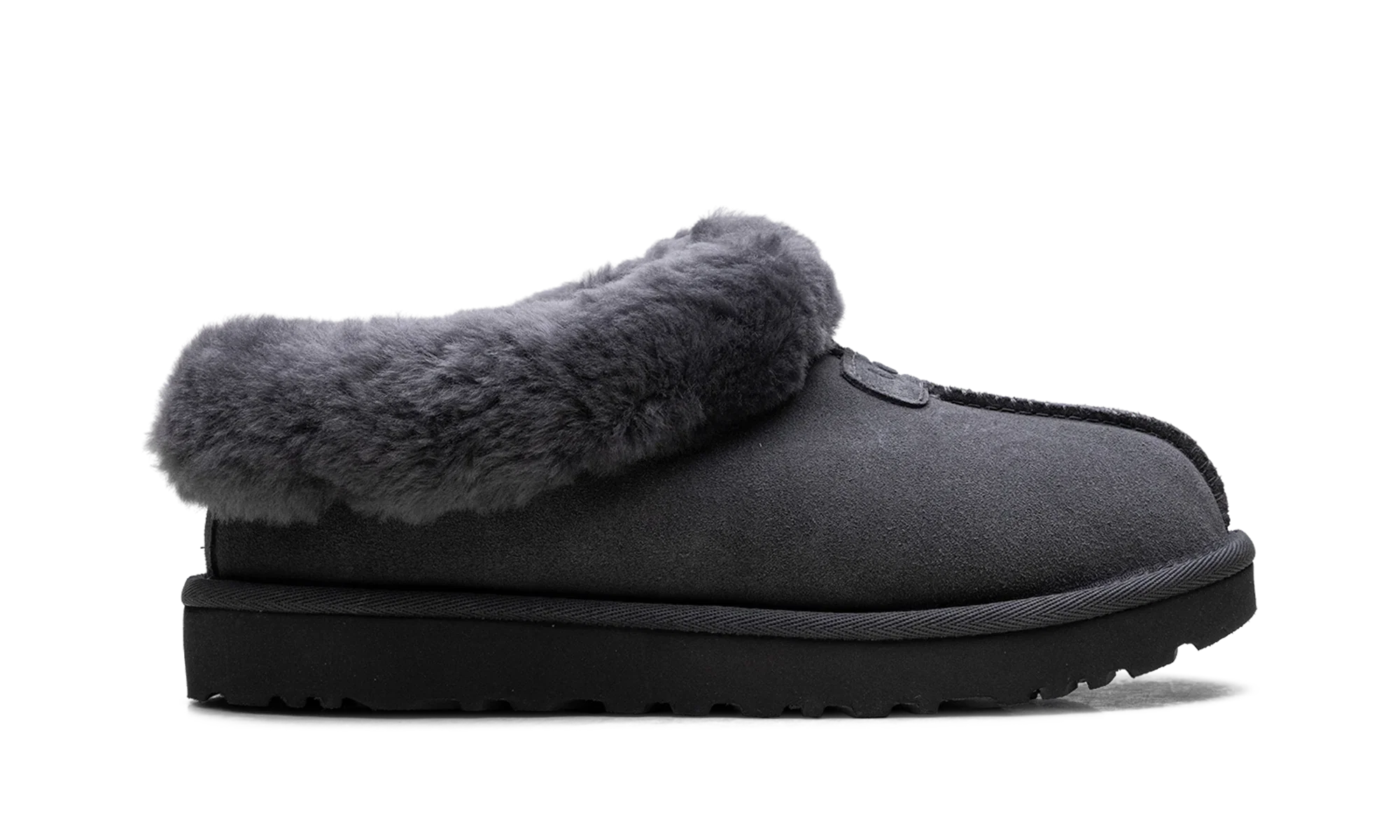 Tazzette Genuine Shearling Collar Slipper WMNS "Obsidian" 1134810 OBS