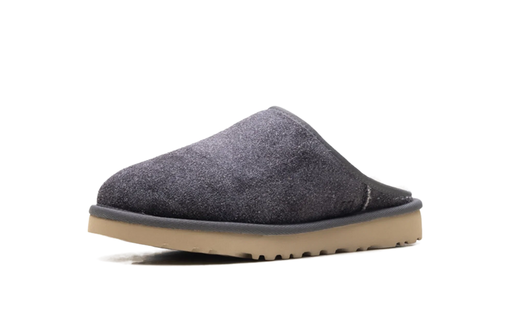 Classic Slip-On Shaggy Suede Slipper "Dark Grey" 1153104 DGRY