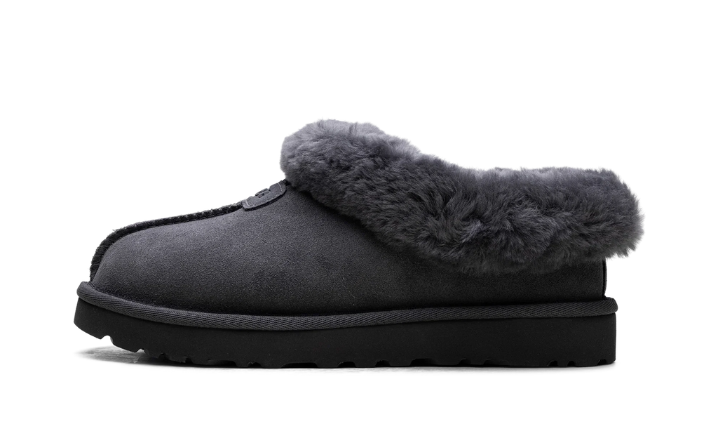 Tazzette Genuine Shearling Collar Slipper WMNS "Obsidian" 1134810 OBS