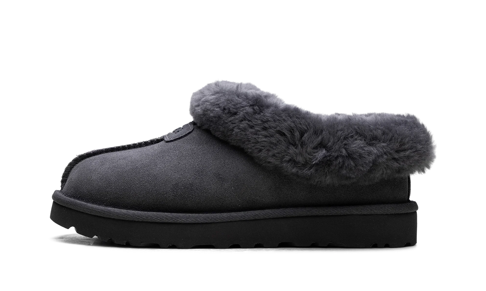 Tazzette Genuine Shearling Collar Slipper WMNS "Obsidian" 1134810 OBS