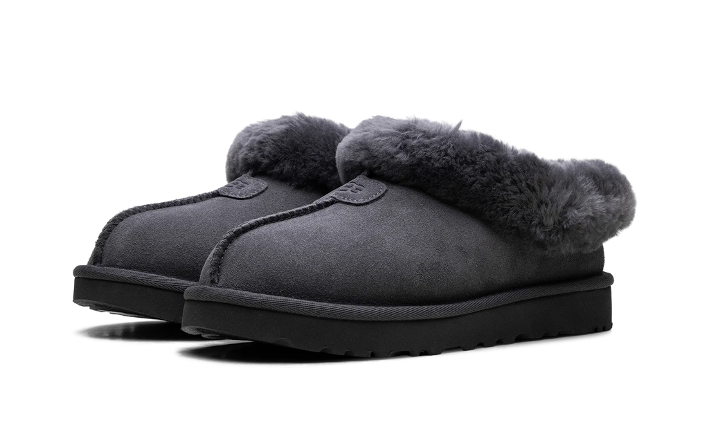 Tazzette Genuine Shearling Collar Slipper WMNS "Obsidian" 1134810 OBS