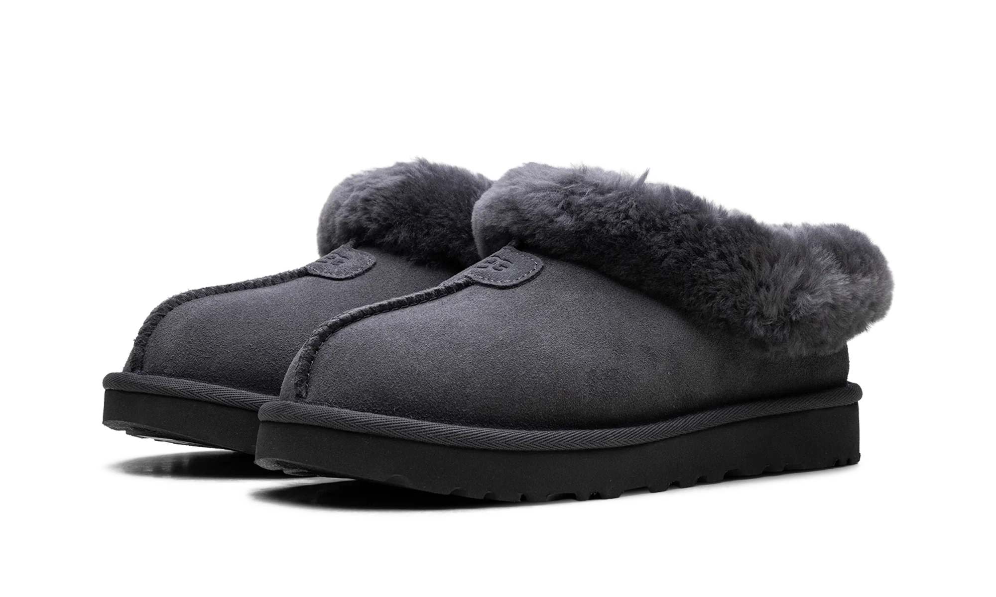 Tazzette Genuine Shearling Collar Slipper WMNS "Obsidian" 1134810 OBS