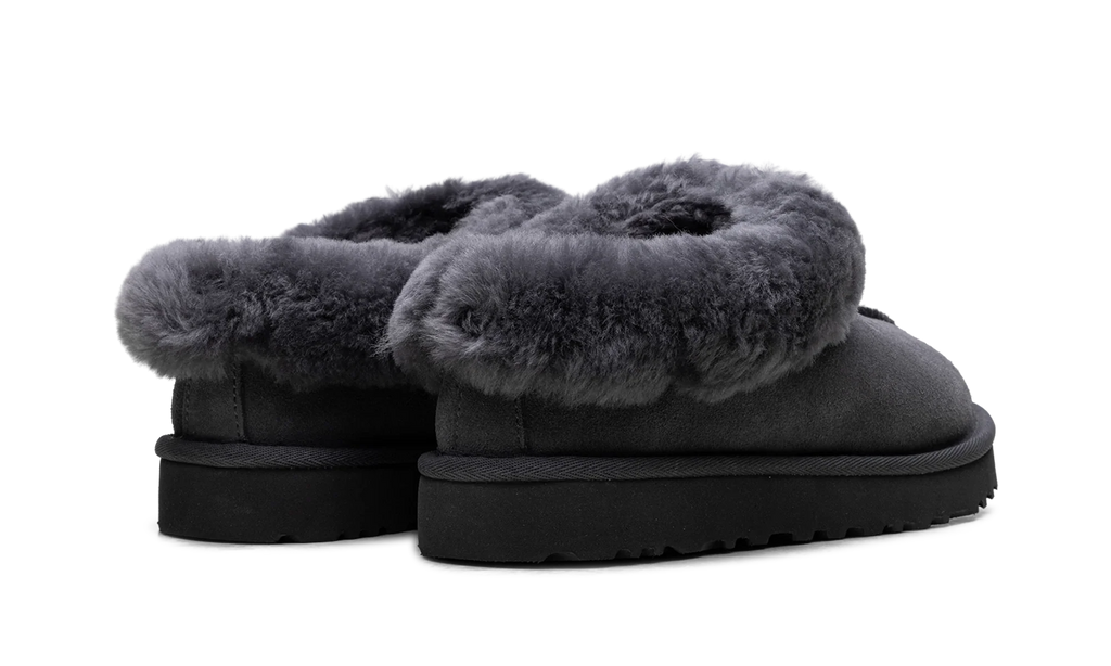 Tazzette Genuine Shearling Collar Slipper WMNS "Obsidian" 1134810 OBS