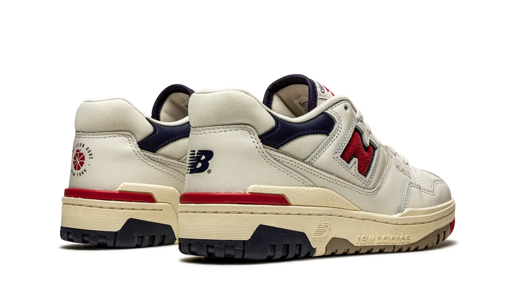 550 "Aime Leon Dore - White Navy Red" BB550A3