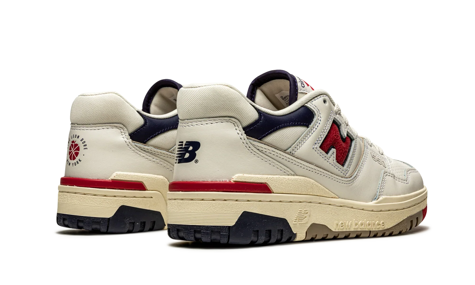 550 "Aime Leon Dore - White Navy Red" BB550A3
