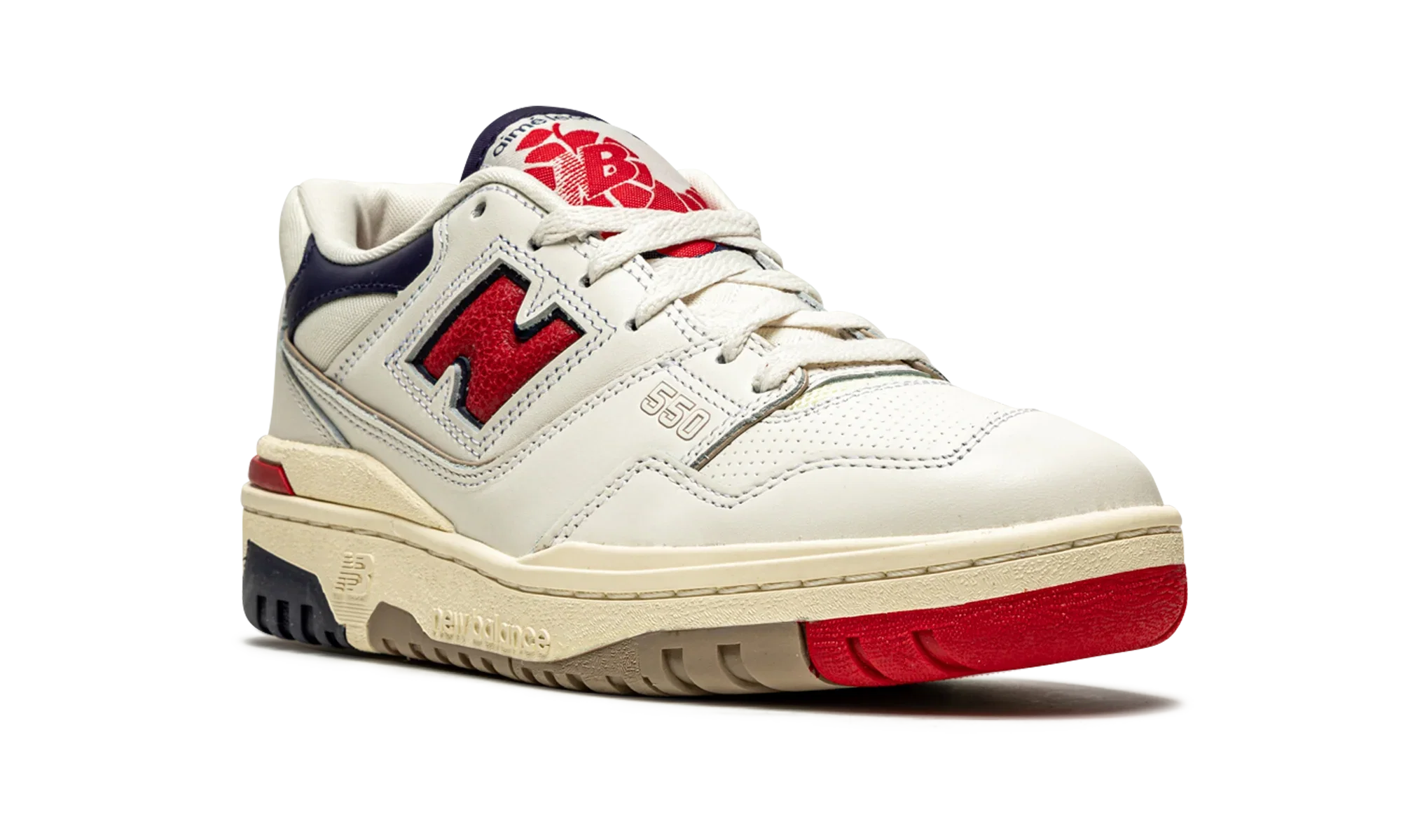 550 "Aime Leon Dore - White Navy Red" BB550A3