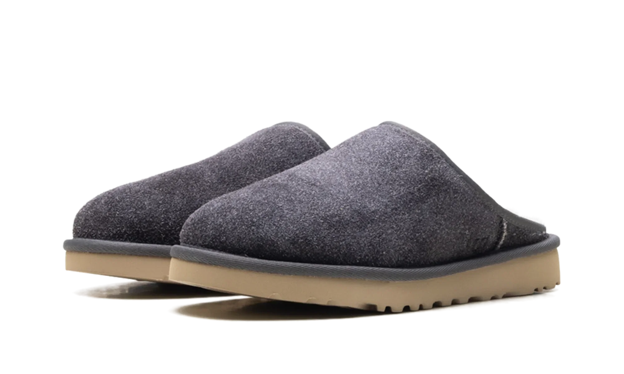 Classic Slip-On Shaggy Suede Slipper "Dark Grey" 1153104 DGRY