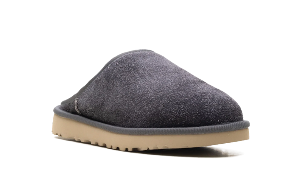 Classic Slip-On Shaggy Suede Slipper "Dark Grey" 1153104 DGRY